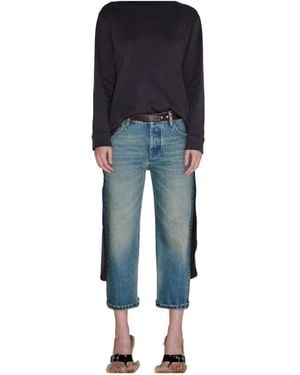 DARKPARK Lizzie Cropped Boyfriend Jeans - Blue