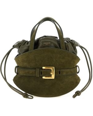 Balmain Shuffle Mini Shoulder Bag - Green
