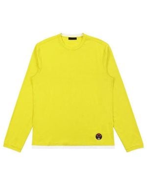 Prada Logo Details T-Shirt - Yellow