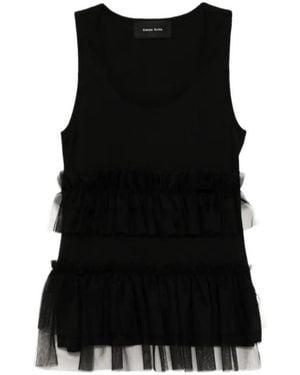 Simone Rocha Sleeveless Tank Top - Black