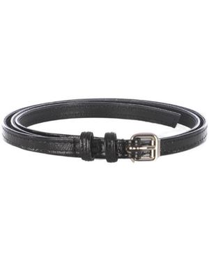 Philosophy Di Lorenzo Serafini High-Shine Buckle Belt - White