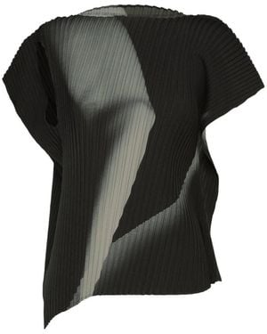 Issey Miyake Hands Of Lover Pleats Top - Black