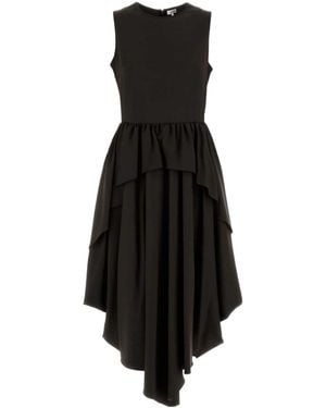 Loewe Irregular Hem Dress - Brown
