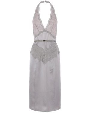Gucci Silk Satin Dress - Gray