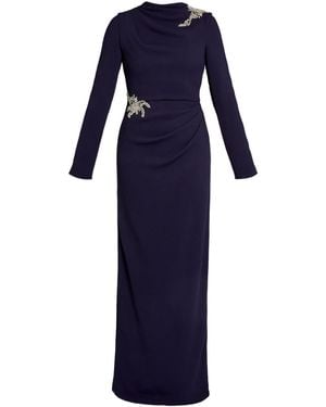 Erdem Long-Sleeved Formal Dress - Blue
