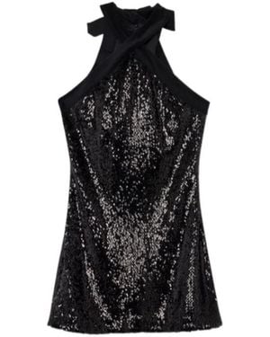 Jonathan Simkhai Isla Halterneck Mini Dress - Black