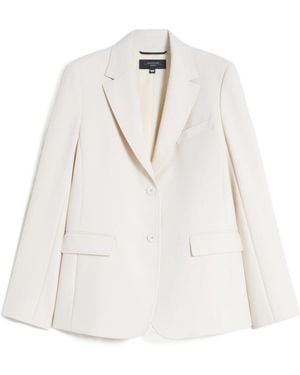 Weekend by Maxmara Max Mara Weekend Uva Single-Breasted Blazer - White