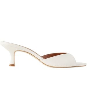 STAUD Leather Mules - Natural