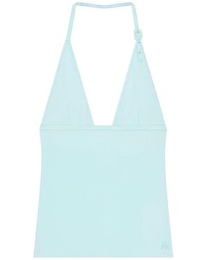Courreges Courrèges Halterneck Bikini Top - Blue