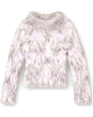 DIESEL M-Annika Fluffy Jacquard-Knit Sweater - Pink