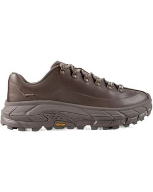 Hoka One One Lace-Up Sneakers - Brown