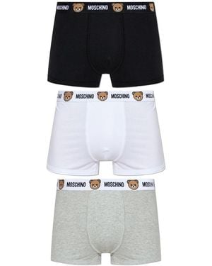 Moschino Iconic Teddy Boxer Briefs - White
