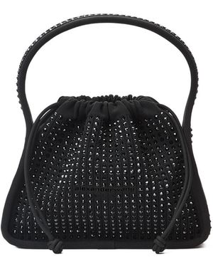 Alexander Wang Ryan Drawstring Small Shoulder Bag - Black