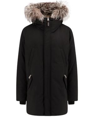 Mackage Hooded Down Jacket - Black