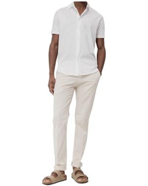 Dondup Cotton Tapered Trousers - White