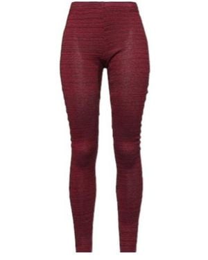 Isabel Marant Two-Color Spliced Leggings - Red