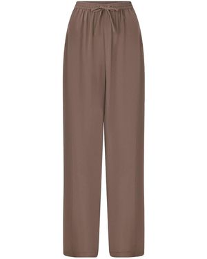 Represent Simple Silk Pants - Brown