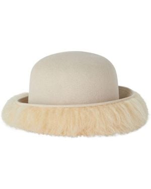 Loro Piana Cashmere Dome Hat - White