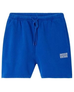 American Vintage Shorts Plizzy - Blue