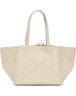 Nanushka Origami Tote Bag - Natural