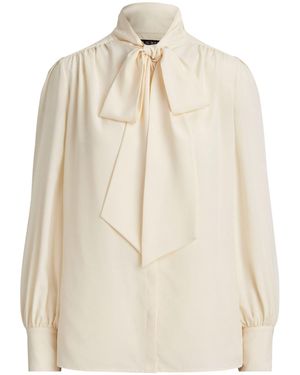 Ralph Lauren Long Sleeve Blouse - Natural
