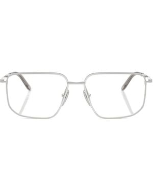 Prada Eyewear Rectangular Frame Glasses - White