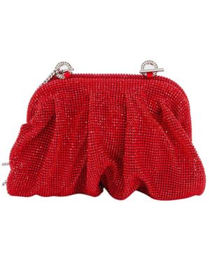 Benedetta Bruzziches Embellished Gathered Clutch Bag