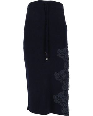 Ermanno Scervino Drawstring Skirt - Blue