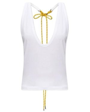DSquared² Rope Detail Sleeveless Top - White