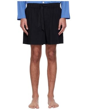Tekla Drawstring Pyjama Shorts - Blue