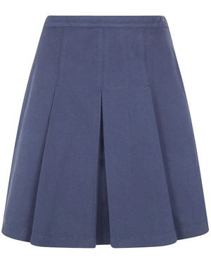 Aspesi Pleated Skirt - Blue