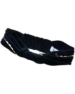 Maison Michel Logo Patch Hair Band - Blue