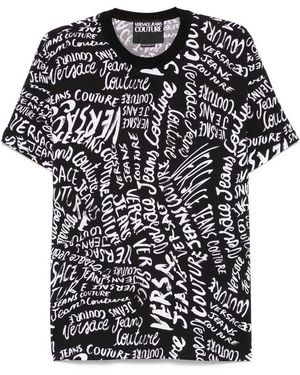 Versace Jeans Couture Couture Logo Print T-Shirt - Black