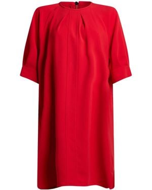 Max Mara Simple Solid-Color Dress - Red