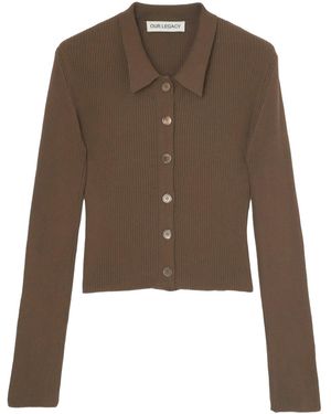 Our Legacy Mazzy Button Front Cardigan - Brown