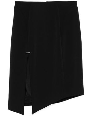 Mugler Pierced Midi Skirt - Black