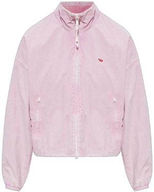 DIESEL G-Leamer Zip-Up Jacket - Pink
