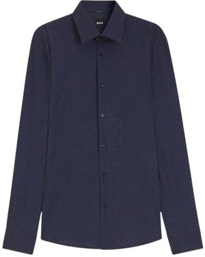 BOSS Printed Shirt - Blue