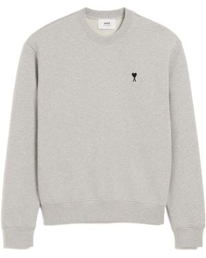Ami Paris Ami Ami De Coeur Sweatshirt - Grey