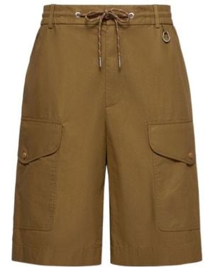 Moncler Wide Leg Shorts - Green