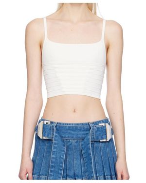 Dion Lee Ventral Compact Cropped Top - Blue