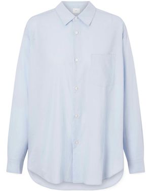 Ssstein Suvin Cotton-Poplin Shirt - Blue