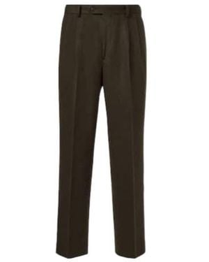 AURALEE Camel Hair Flannel Straight Pants - Gray