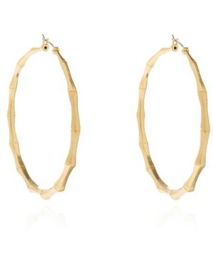 AllSaints Textured Hoop Earrings - Metallic