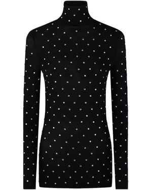 Rabanne Long-Sleeved T-Shirt - Black