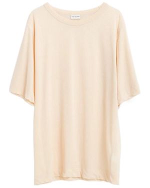Dries Van Noten Crew Neck T-Shirt - Natural