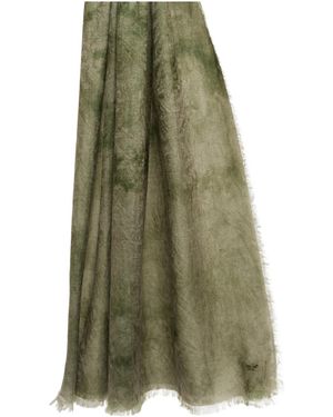 Weekend by Maxmara Butterfly Logo Embroidered Scarf - Green