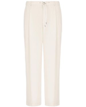 Emporio Armani Casual And Simple Pants - White