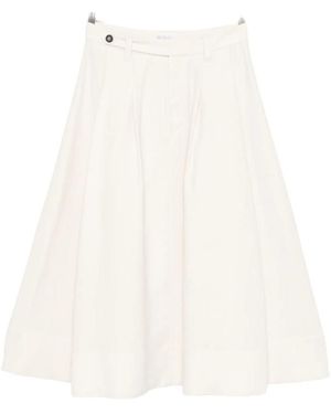 Brunello Cucinelli Twill Maxi Skirt - White