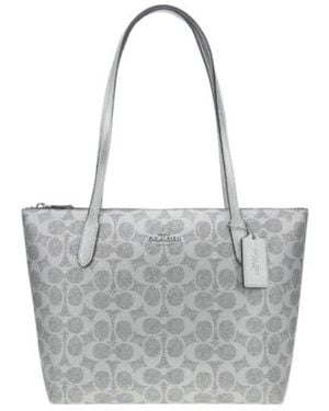 COACH Double-Handled Shoulder Bag - Gray
